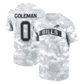 Odoa B.Bills #0 Keon Coleman Player Arctic Camo Salute to Service T-Shirt Hoodies Stitched Jerseys