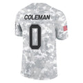 Odoa B.Bills #0 Keon Coleman Player Limited Arctic Camo Salute to Service Stitched Jerseys