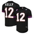 Odoa B.Bills #12 Jim Kelly Player Black Mitchell & Ness Replica Mesh Limited Stitched Jerseys