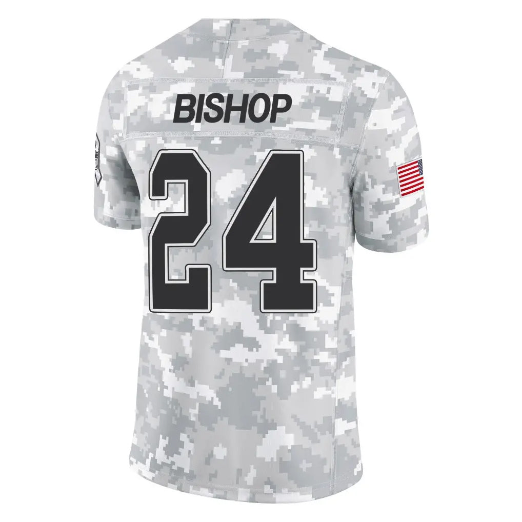 Odoa B.Bills #24 Cole Bishop Player Arctic Camo Salute to Service Limited Stitched Jerseys