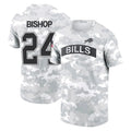 Odoa B.Bills #24 Cole Bishop Player Arctic Camo Salute to Service T-Shirt Hoodies Stitched Jerseys
