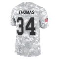 Odoa B.Bills #34 Thurman Thomas Player Arctic Camo Salute to Service Limited Stitched Jerseys