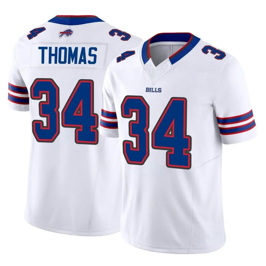 Odoa B.Bills #34 Thurman Thomas Player White Vapor F.U.S.E. Limited Home Game Stitched Jerseys
