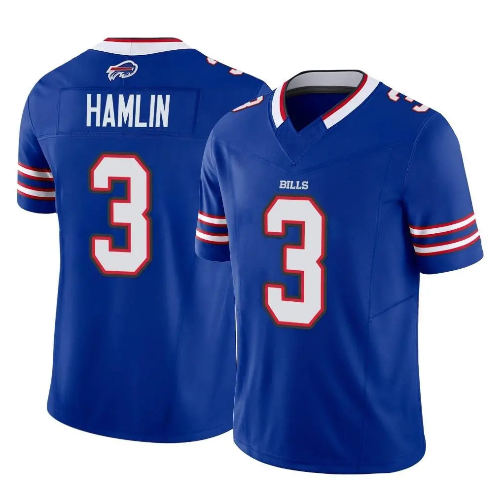 Odoa B.Bills #3 Damar Hamlin Player Royal Vapor F.U.S.E. Limited Home Game Stitched Jerseys