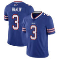 Odoa B.Bills #3 Damar Hamlin Player Royal Vapor Untouchable Limited Stitched Jerseys