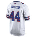 Odoa B.Bills #44 Joe Andreessen Player White Home Game Stitched Jerseys