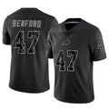 Odoa B.Bills #47 Christian Benford Player Black RFLCTV Limited Stitched Jerseys