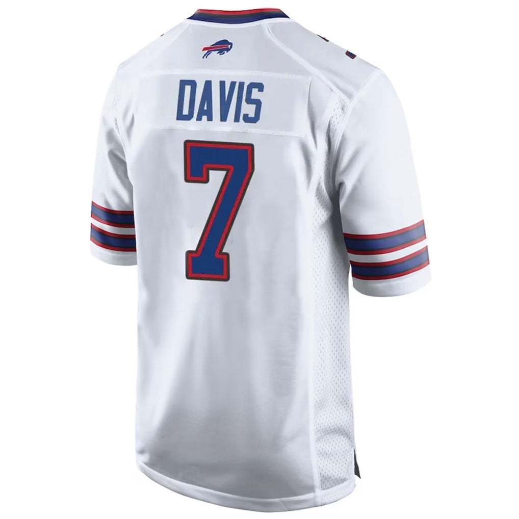 Odoa B.Bills #7 Ray Davis Player White Home Game Stitched Jerseys