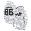 Odoa B.Bills #86 Dalton Kincaid Player Arctic Camo Salute to Service Hoodies Stitched Jerseys