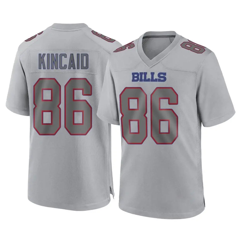 Odoa B.Bills #86 Dalton Kincaid Player Gray Fashion Home Game Stitched Jerseys