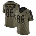 Odoa B.Bills #86 Dalton Kincaid Player Olive Salute To Service Limited Home Stitched Jerseys