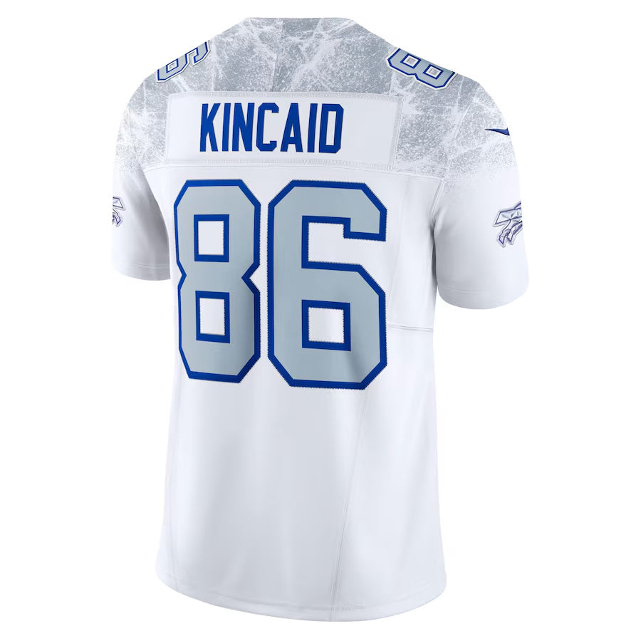 Odoa B.Bills #86 Dalton Kincaid Player White Rivalries Collection Vapor Limited  Stitched Jerseys