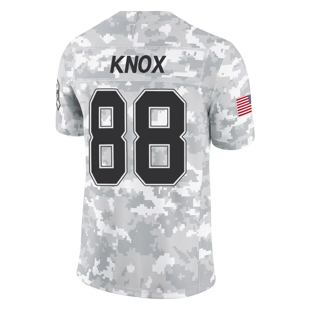 Odoa B.Bills #88 Dawson Knox Player Arctic Camo Salute to Service Limited Stitched Jerseys