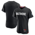Odoa B.Orioles Black City Connect Limited Elite Home Blank Player Stitched Jerseys