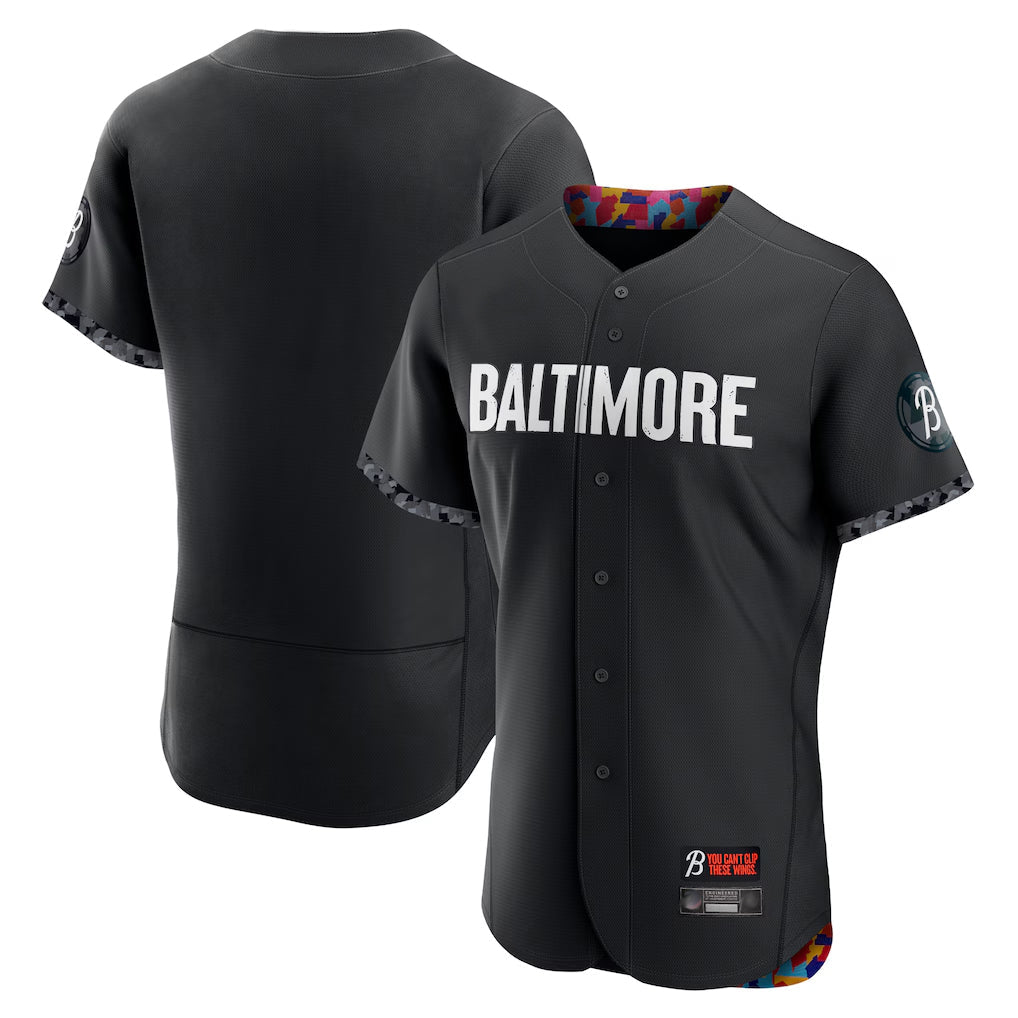 Odoa B.Orioles Black City Connect Limited Elite Home Blank Player Stitched Jerseys