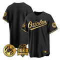 Odoa B.Orioles Black Gold 30th Anniversary of 2131 Home Game Blank Player Stitched Jerseys