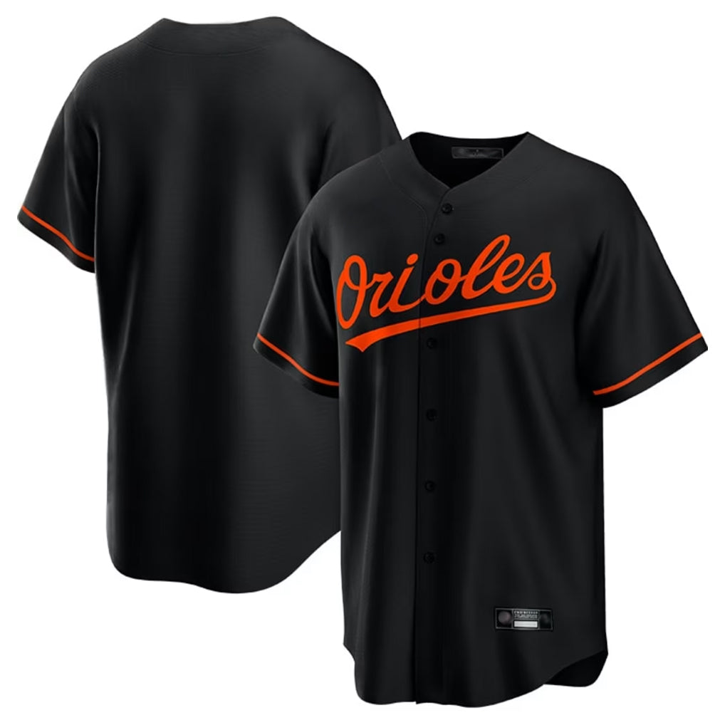 Odoa B.Orioles Black Home Game Blank Player Stitched Jerseys