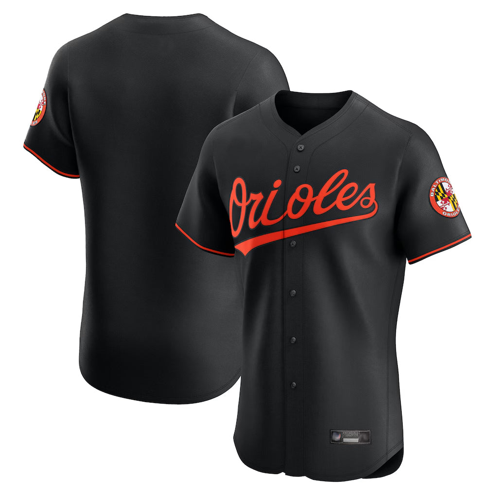 Odoa B.Orioles Black Limited Elite Home Game Blank Player Stitched Jerseys