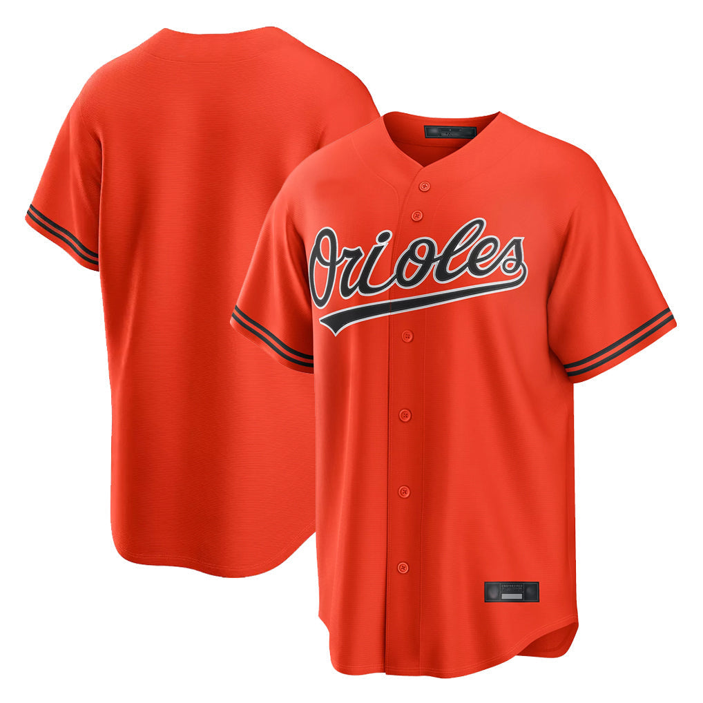Odoa B.Orioles Orange Home Game Blank Player Stitched Jerseys