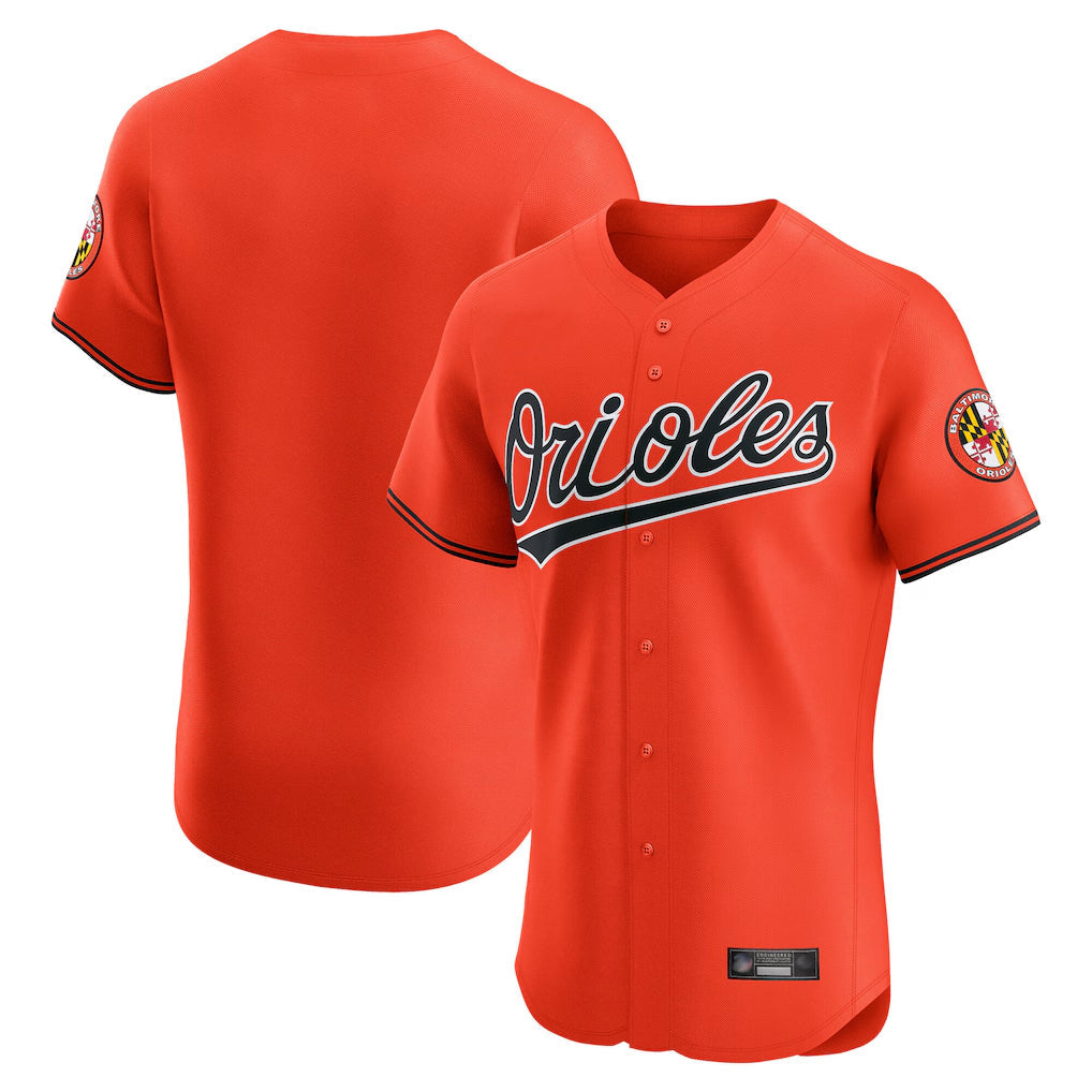 Odoa B.Orioles Orange Limited Elite Home Game Blank Player Stitched Jerseys