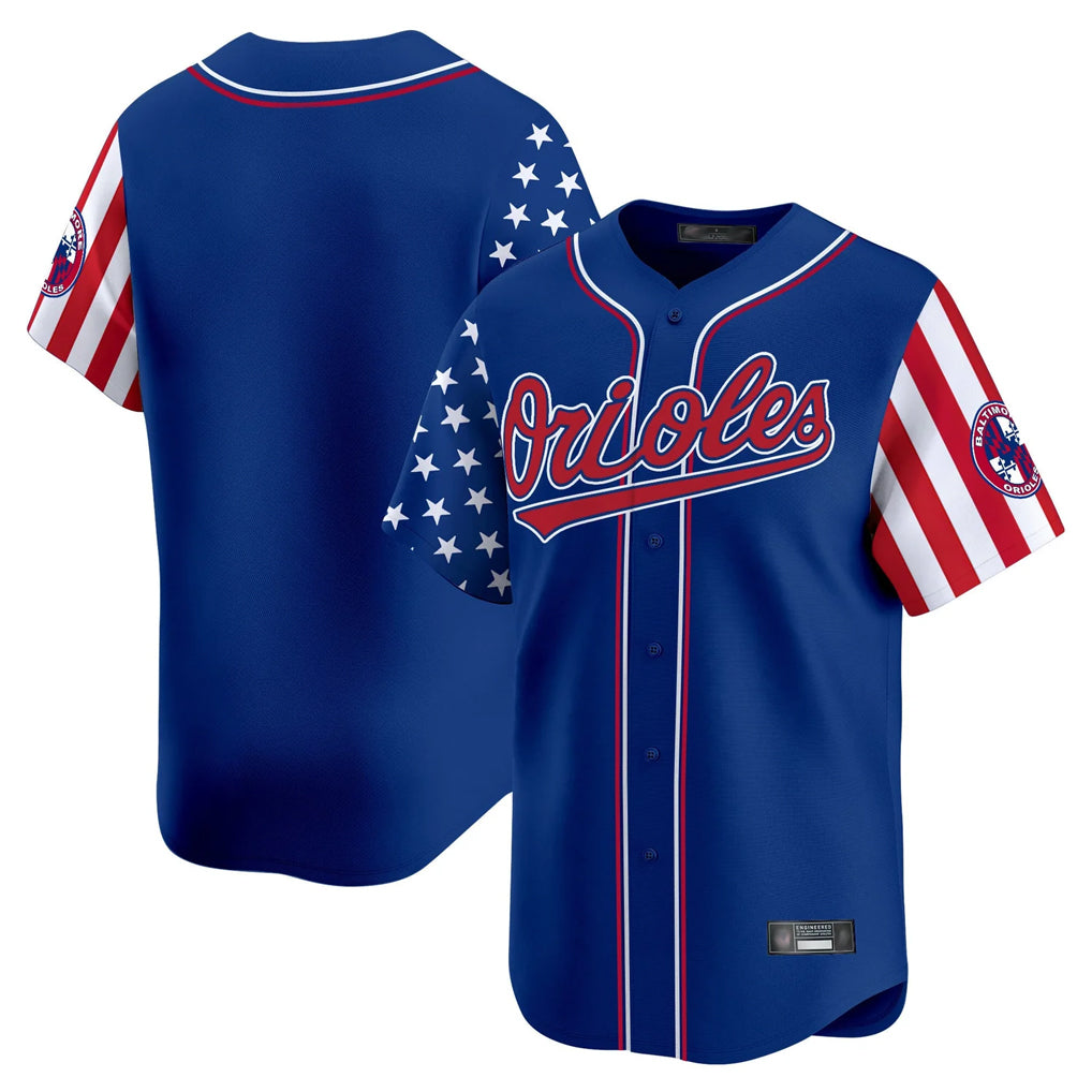 Odoa B.Orioles Royal Independence Day Vapor Premier Limited Home Game Blank Player Stitched Jerseys