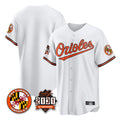 Odoa B.Orioles White 30th Anniversary of 2131 Home Game Blank Player Stitched Jerseys