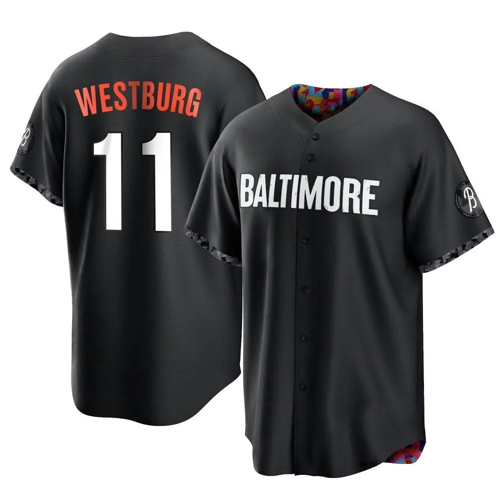 Odoa B.Orioles #11 Jordan Westburg Player Black City Connect Home Game Stitched Jerseys