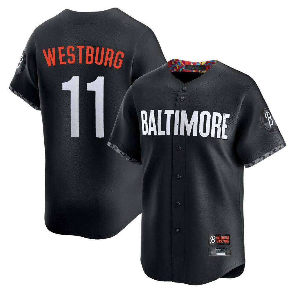 Odoa B.Orioles #11 Jordan Westburg Player Black City Connect Limited Home Game Stitched Jerseys