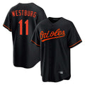 Odoa B.Orioles #11 Jordan Westburg Player Black Home Game Stitched Jerseys