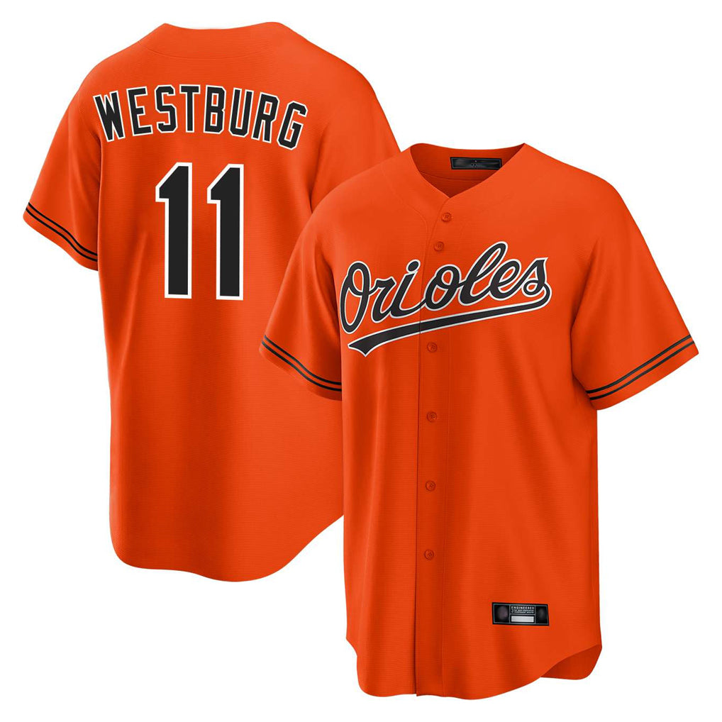 Odoa B.Orioles #11 Jordan Westburg Player Orange Home Game Stitched Jerseys