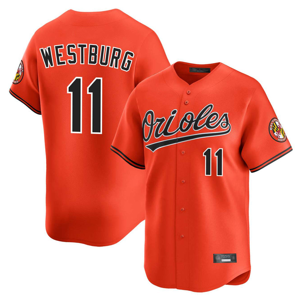 Odoa B.Orioles #11 Jordan Westburg Player Orange Limited Home Game Stitched Jerseys