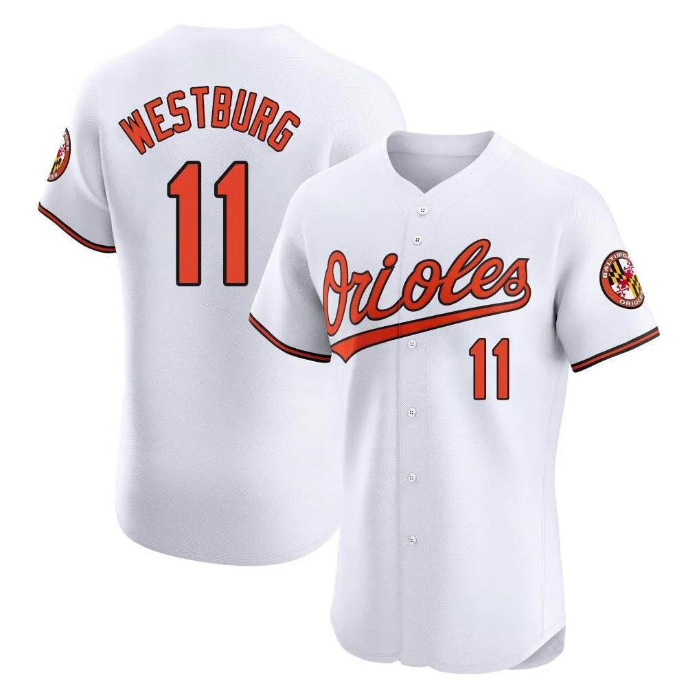 Odoa B.Orioles #11 Jordan Westburg Player White Limited Elite Home Game Stitched Jerseys