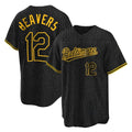 Odoa B.Orioles #12 Dylan Beavers Player Black Snake Skin City Home Game Stitched Jerseys