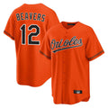 Odoa B.Orioles #12 Dylan Beavers Player Orange Home Game Stitched Jerseys