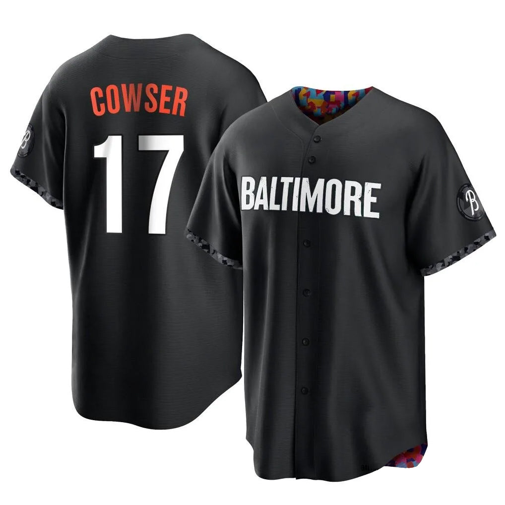 Odoa B.Orioles #17 Colton Cowser Player Black City Connect Home Game Stitched Jerseys