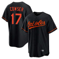 Odoa B.Orioles #17 Colton Cowser Player Black Home Game Stitched Jerseys