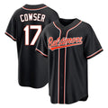 Odoa B.Orioles #17 Colton Cowser Player Black Out Home Game Stitched Jerseys