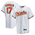Odoa B.Orioles #17 Colton Cowser Player White Home Game Stitched Jerseys