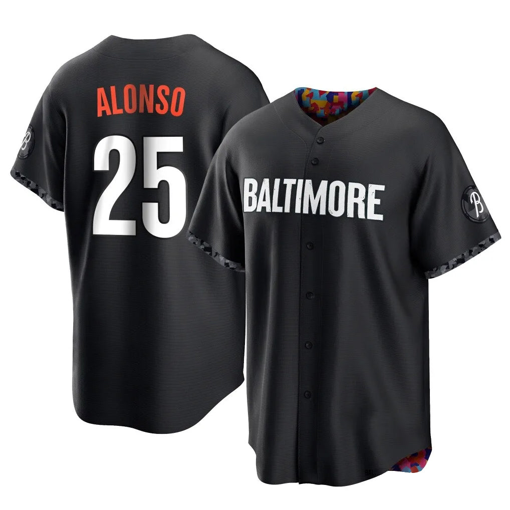 Odoa B.Orioles #25 Pete Alonso Player Black City Connect Home Game Stitched Jerseys