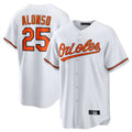 Odoa B.Orioles #25 Pete Alonso Player White Home Game Stitched Jerseys