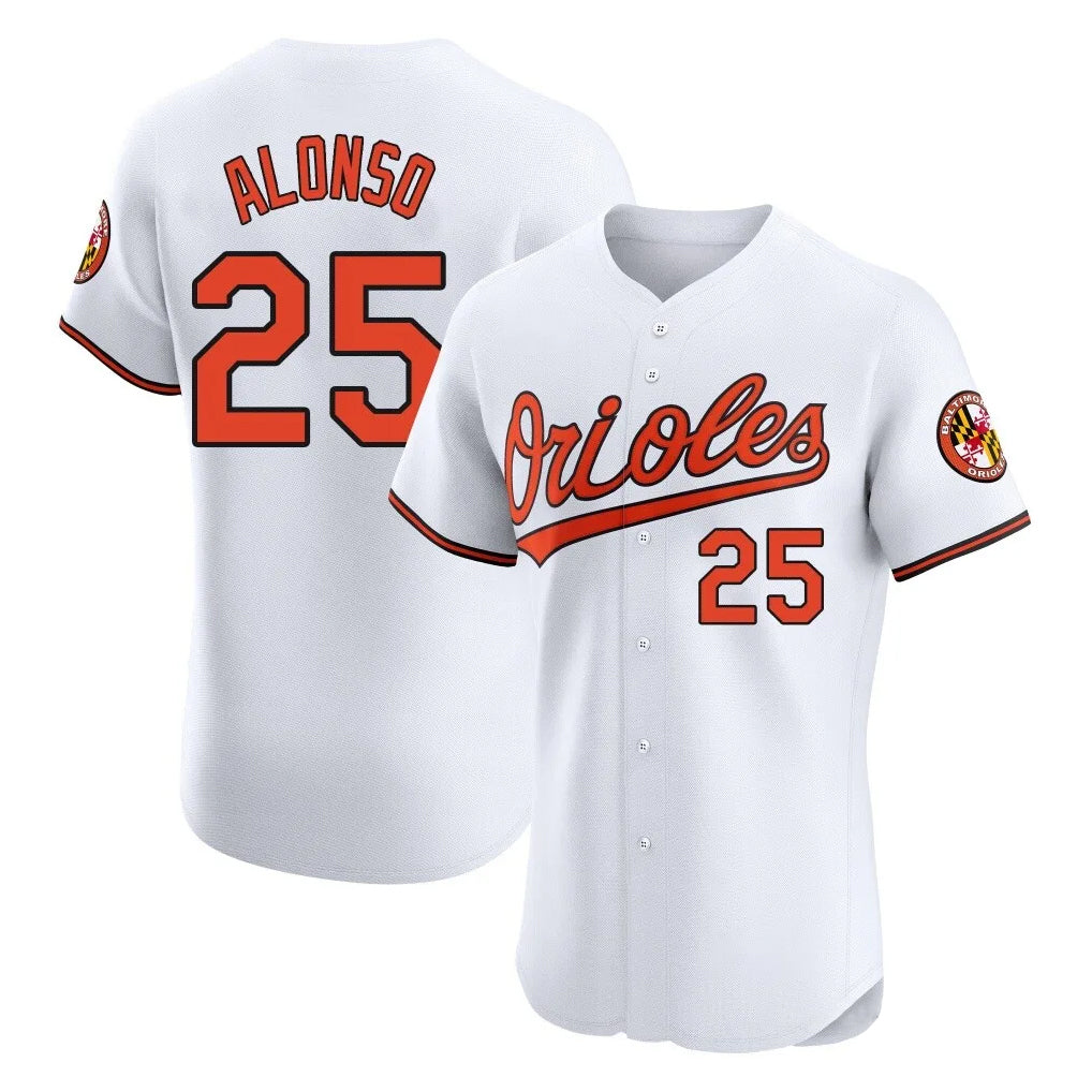 Odoa B.Orioles #25 Pete Alonso Player White Limited Elite Home Game Stitched Jerseys