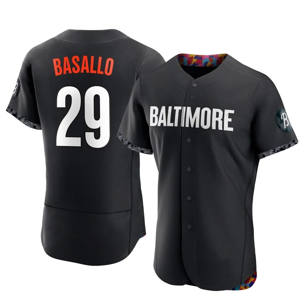 Odoa B.Orioles #29 Samuel Basallo Player Black City Connect Limited Elite Home Game Stitched Jerseys