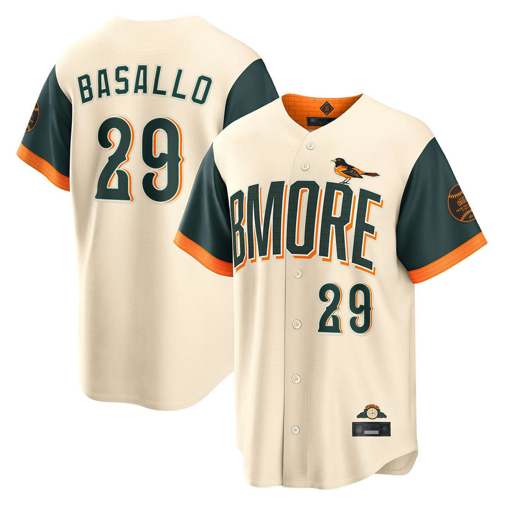 Odoa B.Orioles #29 Samuel Basallo Player Cream 2026 City Connect Home Game Stitched Jerseys