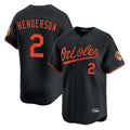 Odoa B.Orioles #2 Gunnar Henderson Player Black Limited Home Game Stitched Jerseys