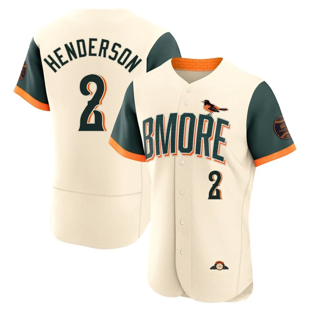 Odoa B.Orioles #2 Gunnar Henderson Player Cream 2026 City Connect Limited Elite Home Game Stitched Jerseys