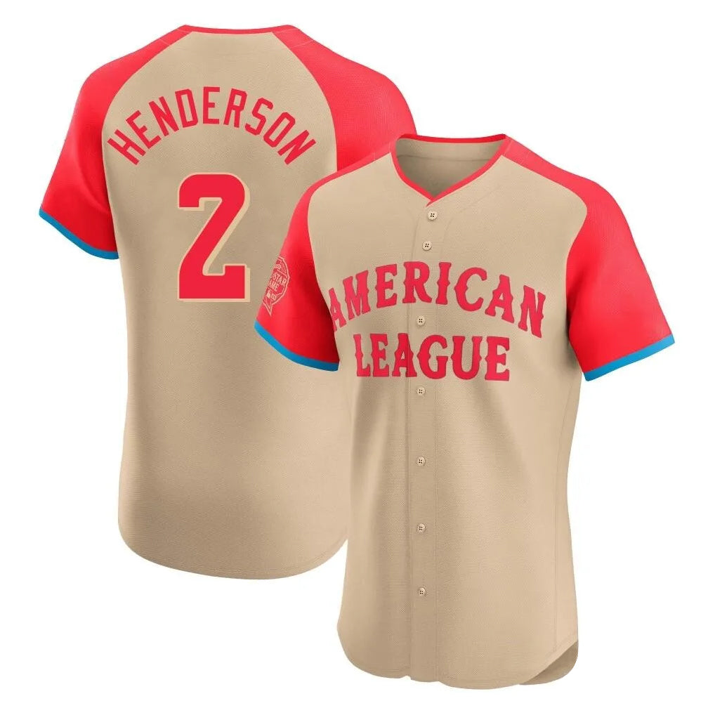 Odoa B.Orioles #2 Gunnar Henderson Player Cream American League All-Star Limited Elite Home Game Stitched Jerseys
