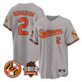 Odoa B.Orioles #2 Gunnar Henderson Player Gray 30th Anniversary of 2131 Home Game Stitched Jerseys