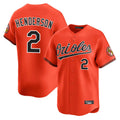 Odoa B.Orioles #2 Gunnar Henderson Player Orange Limited Home Game Stitched Jerseys