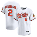Odoa B.Orioles #2 Gunnar Henderson Player White Limited Home Game Stitched Jerseys