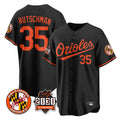 Odoa B.Orioles #35 Adley Rutschman Player Black 30th Anniversary of 2131 Home Game Stitched Jerseys